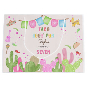 Grand Sac Cadeau Taco sur le plaisir fiesta anniversaire de enfant