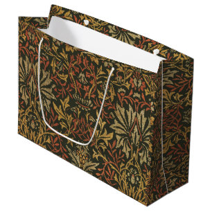 Grand Sac Cadeau Tapisserie de jardin de fleurs de William Morris