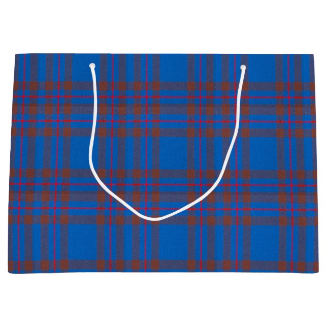 Grand Sac Cadeau Tartan Clan Elliot Plaid (Devant)