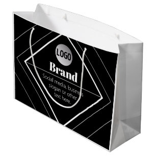 Grand Sac Cadeau Téléchargez votre logo et votre conception de text