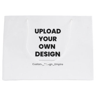 Grand Sac Cadeau Téléchargez votre propre design ici | Modèle perso