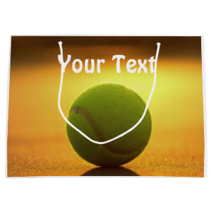 Grand Sac Cadeau Tennis Ball Tennis Court Personnaliser la Personna