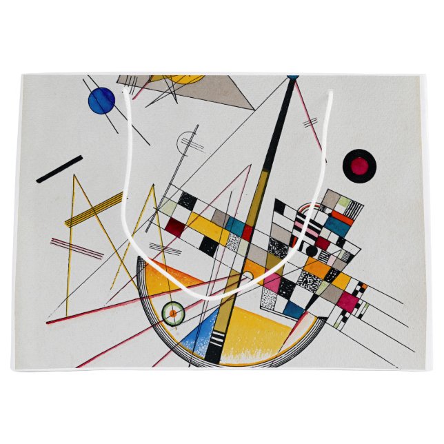 Grand Sac Cadeau Tension Delicate No.85, Wassily Kandinsky (Devant)