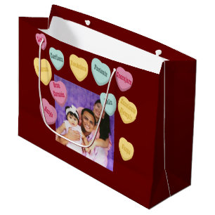 Grand Sac Cadeau Terracotta et White Love Words Mothers Day Latina