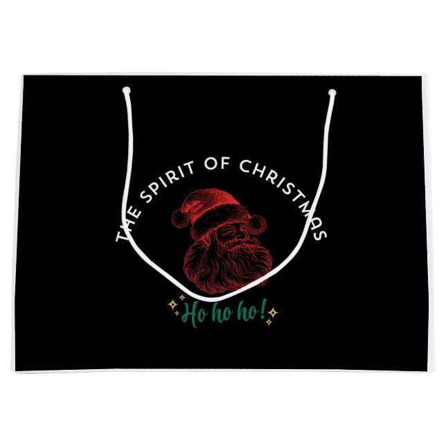 GRAND SAC CADEAU THE SPIRIT OF CHRISTMAS (Devant)