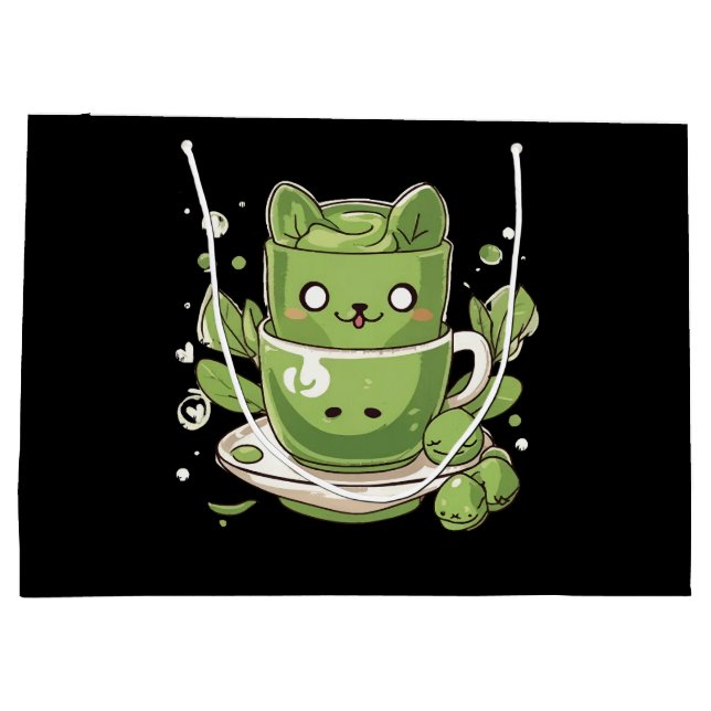 Grand Sac Cadeau thé vert matcha (Dos)