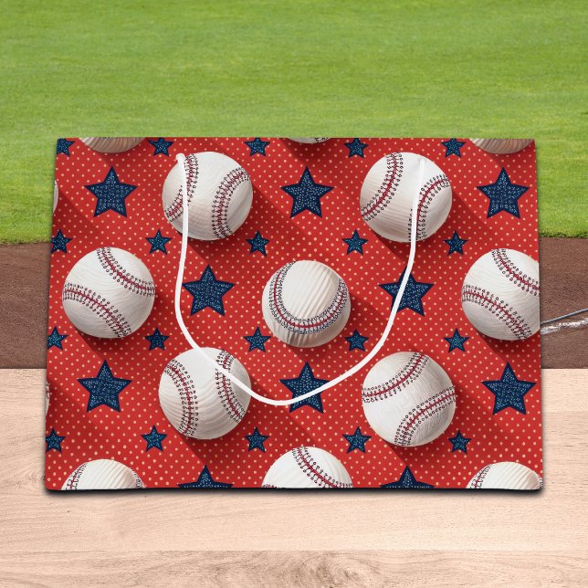Grand Sac Cadeau Thème de Baseball (Créateur téléchargé)