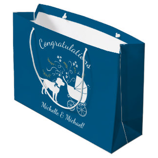 Grand Sac Cadeau Thème Labrador - Baby shower de chien Blue Lab