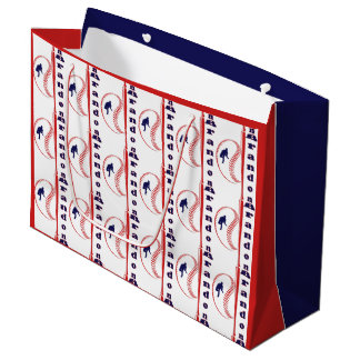 Grand Sac Cadeau Thèmes de sport de vedette de baseball