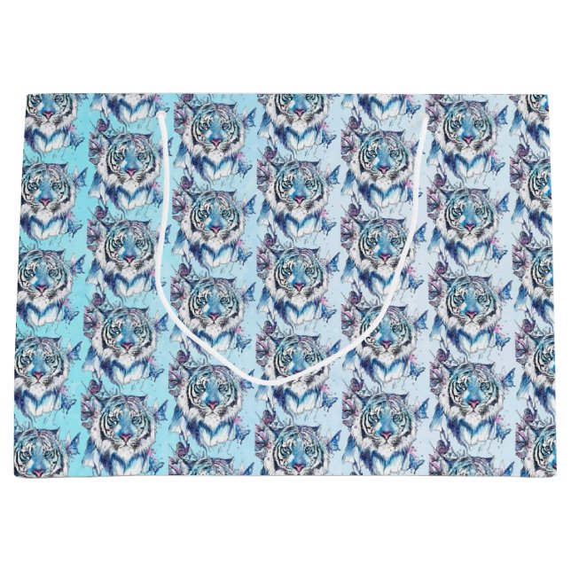 Grand Sac Cadeau Tigre (Devant)