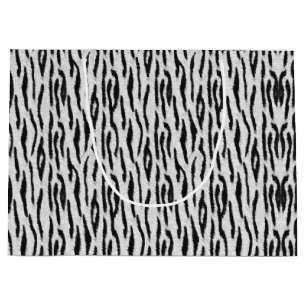 Grand Sac Cadeau Tigre blanc