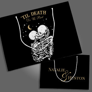 Grand Sac Cadeau Til Death Skeleton Lots Tarot Card Goth Mariage