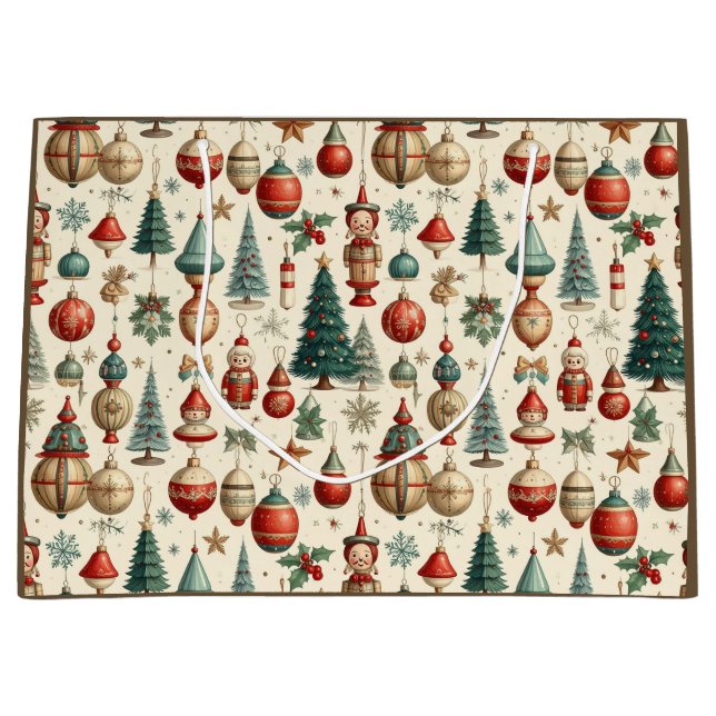 Grand Sac Cadeau Timeless Christmas Toys (Devant)