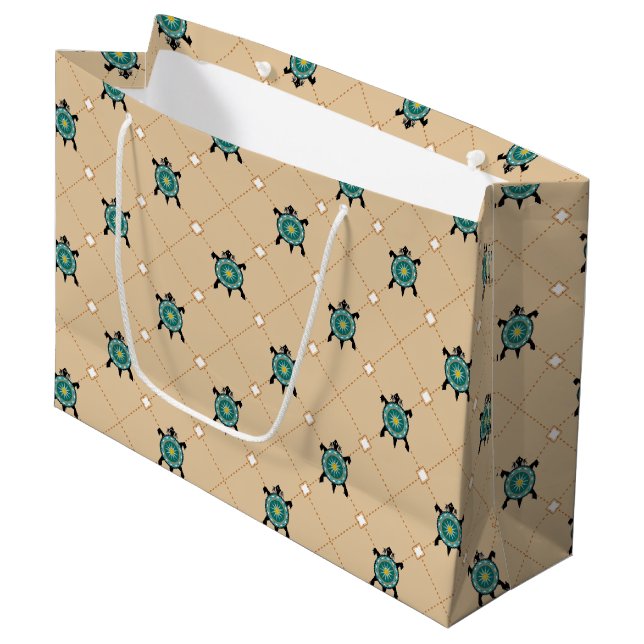 Grand Sac Cadeau Tortue indigène (Devant Angle)