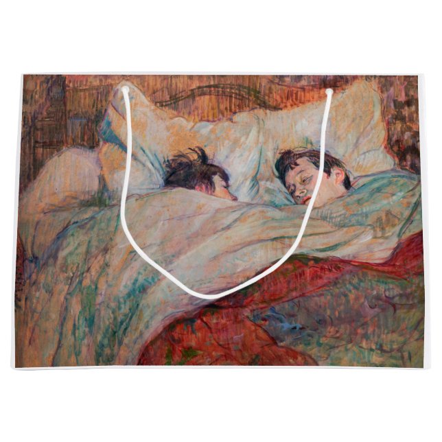 Grand Sac Cadeau Toulouse-Lautrec - Le Lit (Devant)