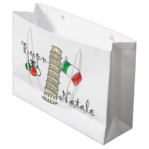 Grand Sac Cadeau Tour de Buon Natale de Pise