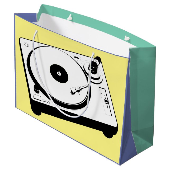 GRAND SAC CADEAU TOURNE-DISQUE CRÉATIF POUR LE DJ URBAN (Dos Angle)