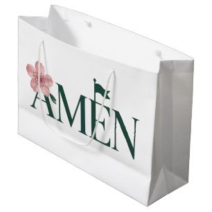 Grand Sac Cadeau Tournoi de golf rose Amen Golf Fête d'anniversaire