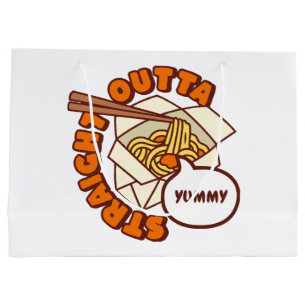 Grand Sac Cadeau Tout droit sorti de nouilles Yummy Ramen
