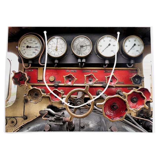 GRAND SAC CADEAU TRAINS À VAPEUR (Devant)