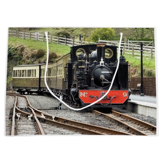 GRAND SAC CADEAU TRAINS À VAPEUR (Devant)