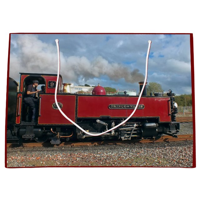 GRAND SAC CADEAU TRAINS À VAPEUR (Devant)