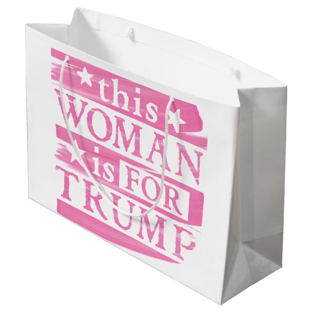 Grand Sac Cadeau Trump | cette femme est pour Trump Election Gear (Dos Angle)