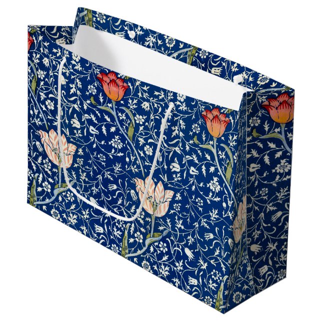 Grand Sac Cadeau Tulip, William Morris (Devant Angle)