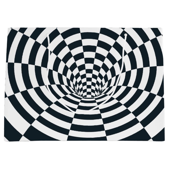 Grand Sac Cadeau Tunnel d'illusion optique (Devant)