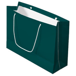 Grand Sac Cadeau Turquoise foncé (couleur solide)