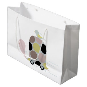 Grand Sac Cadeau Tweeter sur une Tortue