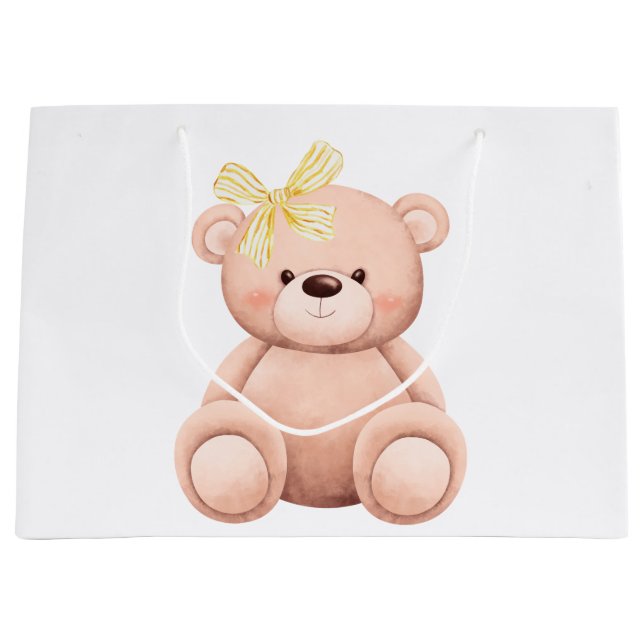 Grand Sac Cadeau Un baby shower cadeau d'anniversaire pour enfant e (Devant)