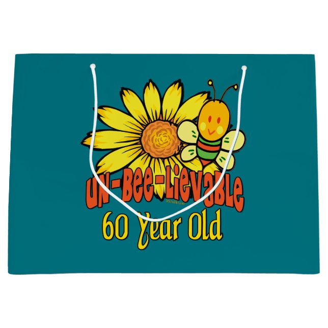 Grand Sac Cadeau Un cadeau incroyable de 60e anniversaire (Devant)