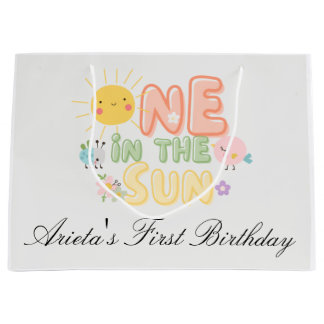 Grand Sac Cadeau un dans le soleil Premier anniversaire 