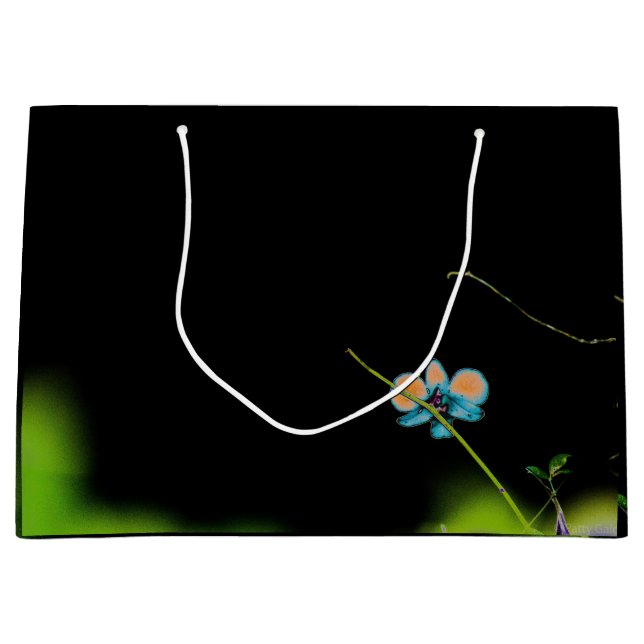 Grand Sac Cadeau Un sac-cadeau orchidée (Devant)