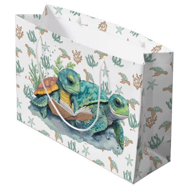 Grand Sac Cadeau Une Fois (Dos Angle)