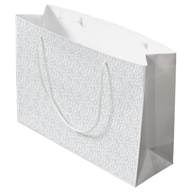 Grand Sac Cadeau Une surface entièrement blanche et sans fonctionna (Dos Angle)