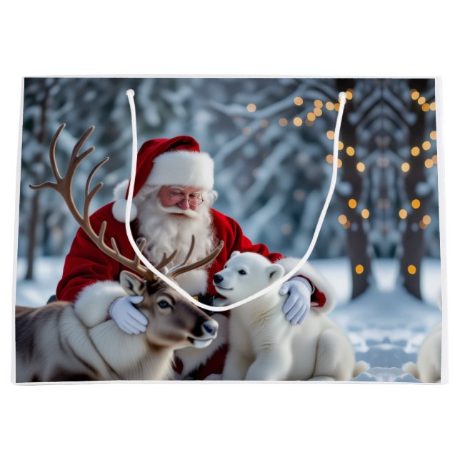 Grand Sac Cadeau Unique Christmas Collection for Loved OnesGift Bag (Devant)