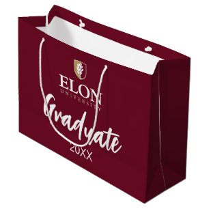 Grand Sac Cadeau Université Elon Diplômé 20XX