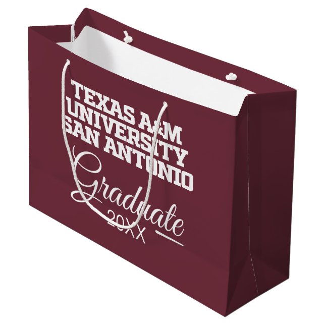 Grand Sac Cadeau Université Texas A&M de San Antonio (Devant Angle)