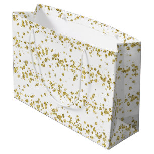 Grand Sac Cadeau Vacances - Point de Parties scintillant des Faux B