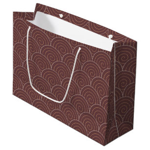 Grand Sac Cadeau Vague japonaise Seigaiha