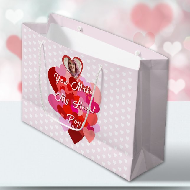 Grand Sac Cadeau Valentine Tu Fais Mon Coeur Pop (Créateur téléchargé)