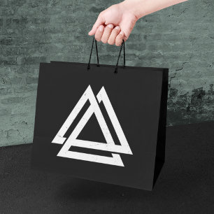 Grand Sac Cadeau Valknut Viking Triangle Art