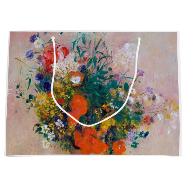 Grand Sac Cadeau Vase de fleurs, Redon (Devant)