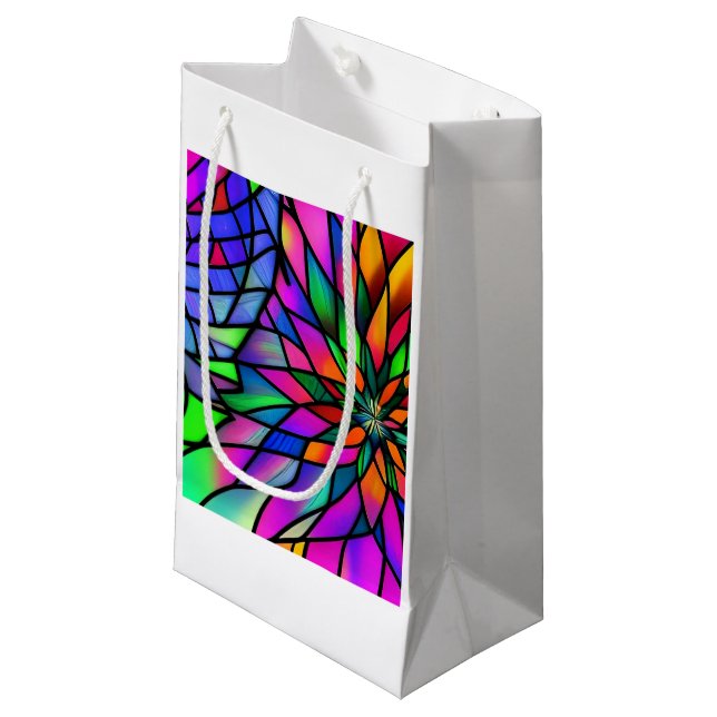 Grand Sac Cadeau Verre de Faux (Devant Angle)