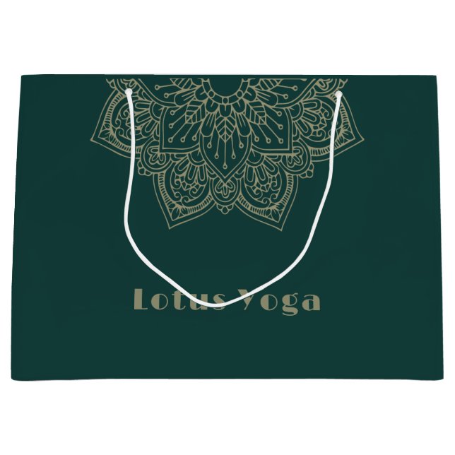 Grand Sac Cadeau vert (Devant)