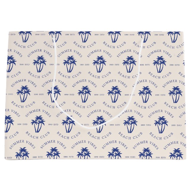 Grand Sac Cadeau Vibes d'été (Devant)