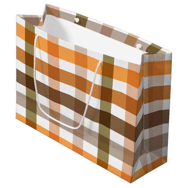 Grand Sac Cadeau Vichy (Devant Angle)