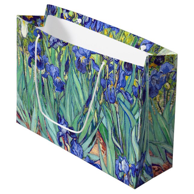 Grand Sac Cadeau Vincent van Gogh 1898 iris (Devant Angle)